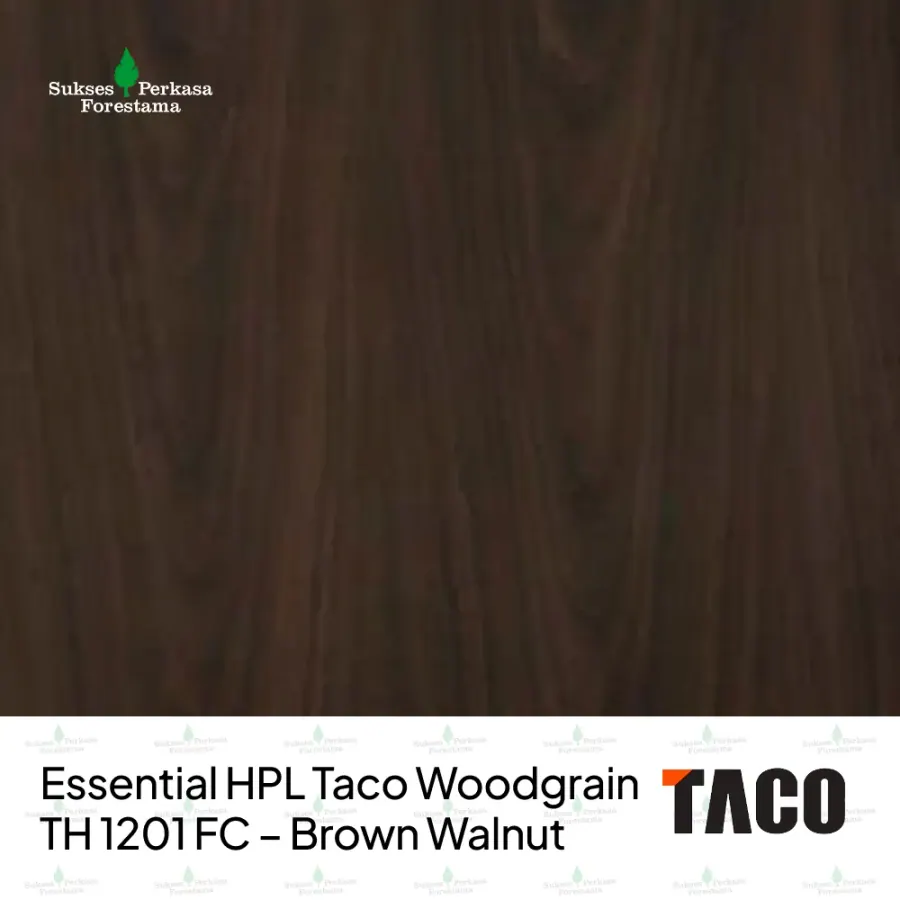 Essential HPL Taco Woodgrain TH 1201 FC – Brown Walnut