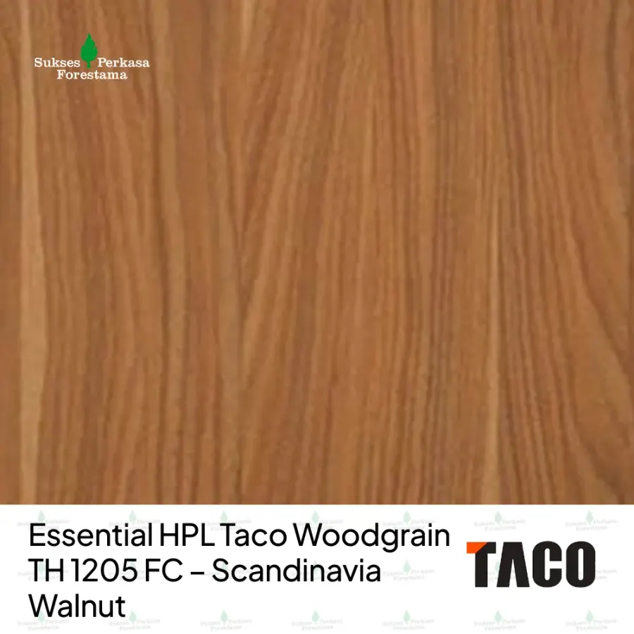 Essential HPL Taco Woodgrain TH 1205 FC – Scandinavia Walnut