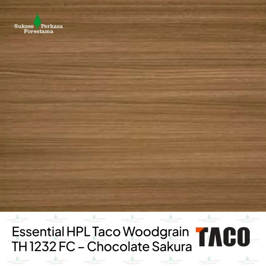 Essential HPL Taco Woodgrain TH 1232 FC – Chocolate Sakura
