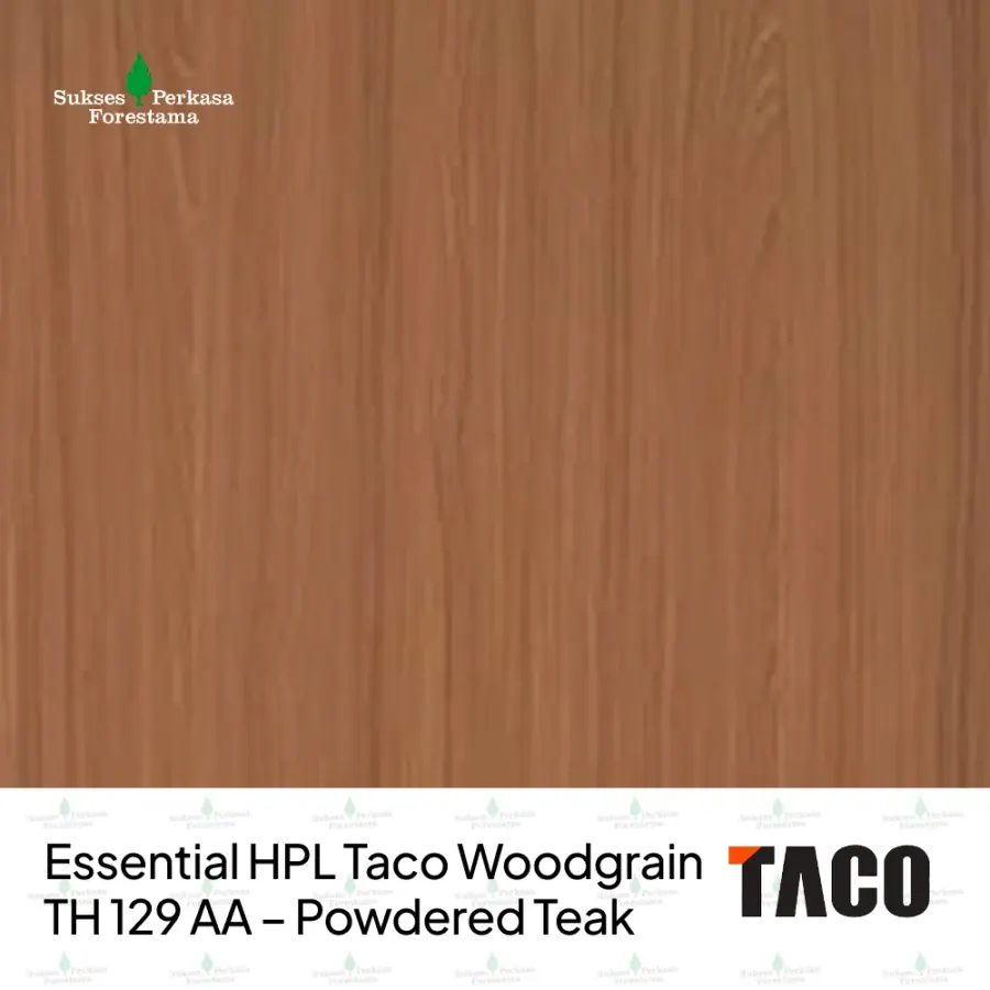 Essential HPL Taco Woodgrain TH 129 AA – Powdered Teak