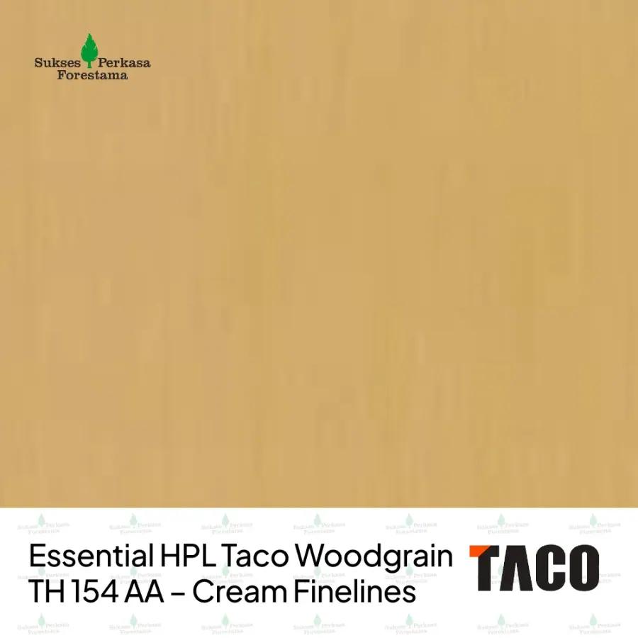 Essential HPL Taco Woodgrain TH 154 AA – Cream Finelines