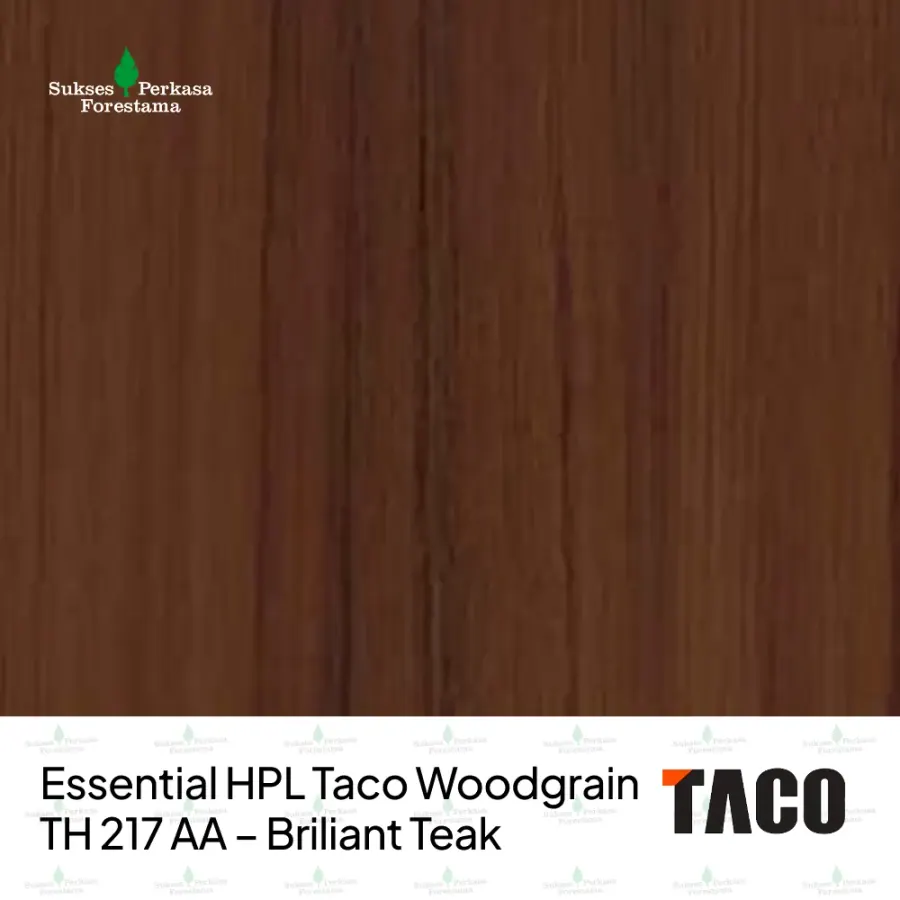 Essential HPL Taco Woodgrain TH 217 AA – Briliant Teak