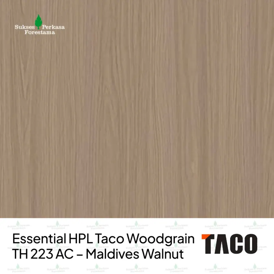 Essential HPL Taco Woodgrain TH 223 AC – Maldives Walnut