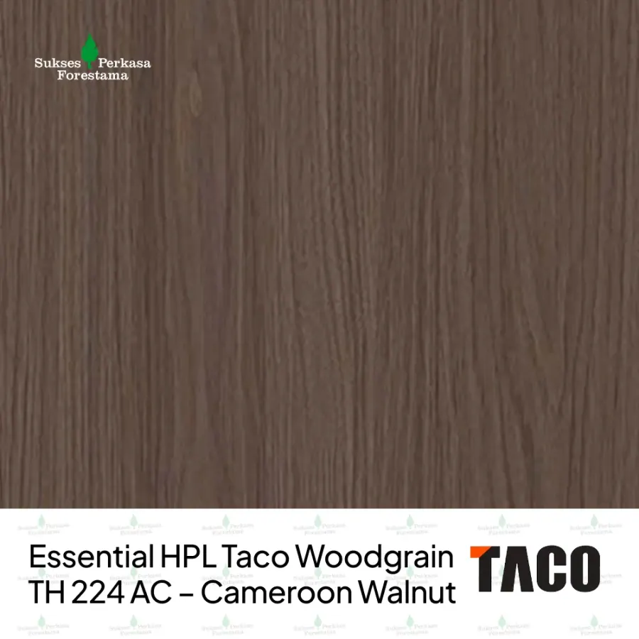 Essential HPL Taco Woodgrain TH 224 AC – Cameroon Walnut