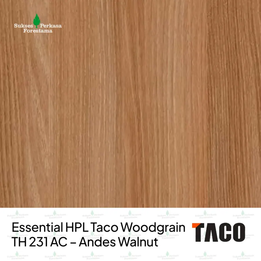 Essential HPL Taco Woodgrain TH 231 AC – Andes Walnut