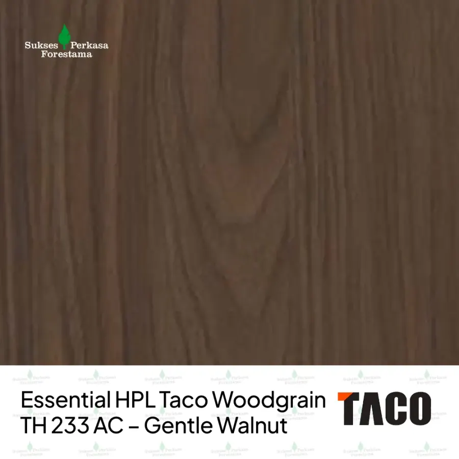 Essential HPL Taco Woodgrain TH 233 AC – Gentle Walnut