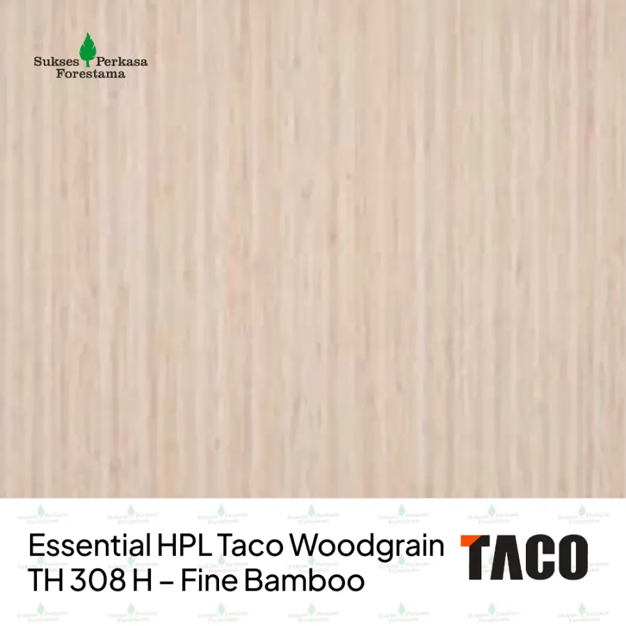 Essential HPL Taco Woodgrain TH 308 H – Fine Bamboo