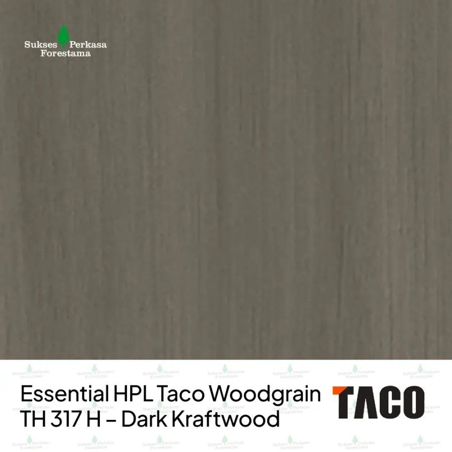 Essential HPL Taco Woodgrain TH 317 H – Dark Kraftwood