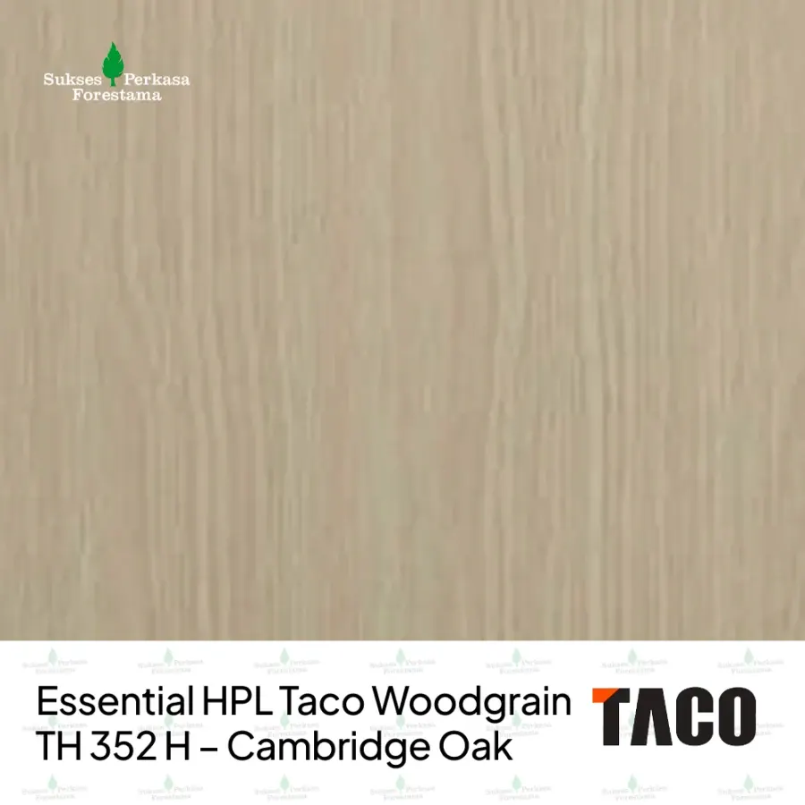 Essential HPL Taco Woodgrain TH 352 H – Cambridge Oak