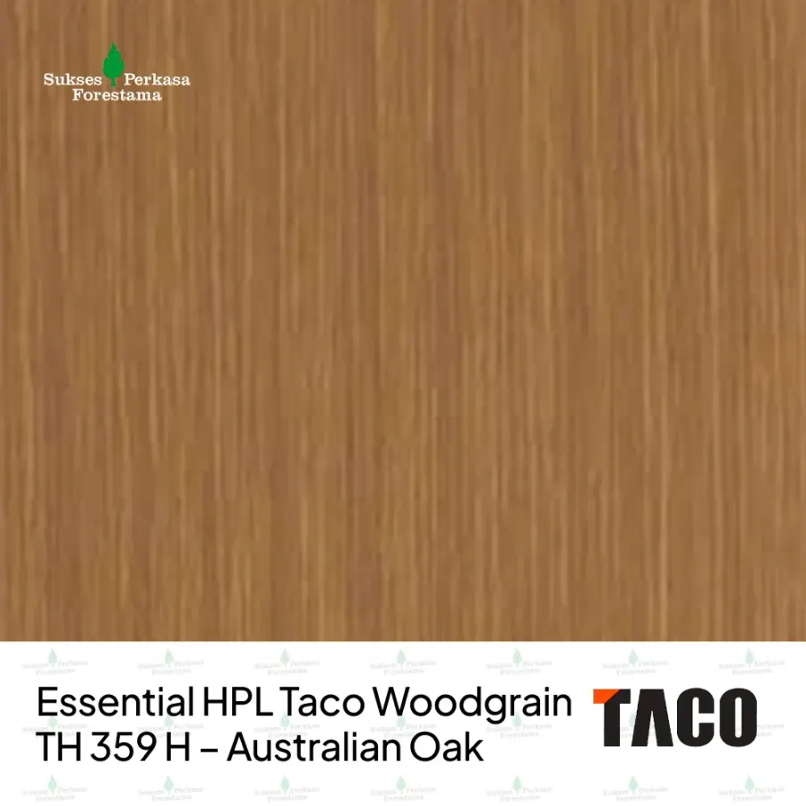 Essential HPL Taco Woodgrain TH 359 H – Australian Oak