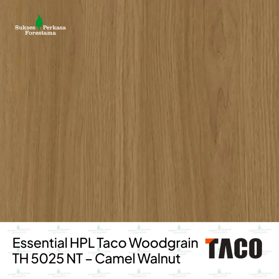 Essential HPL Taco Woodgrain TH 5025 NT – Camel Walnut