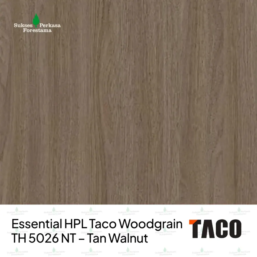 Essential HPL Taco Woodgrain TH 5026 NT – Tan Walnut