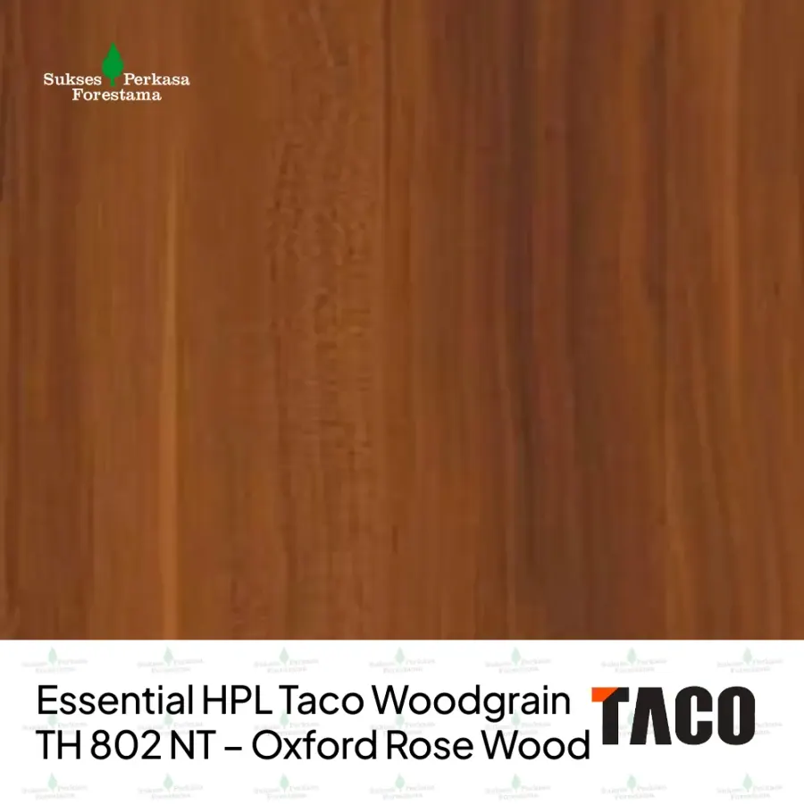 Essential HPL Taco Woodgrain TH 802 NT – Oxford Rose Wood