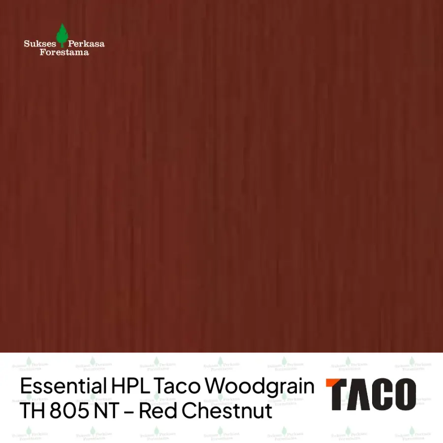 Essential HPL Taco Woodgrain TH 805 NT – Red Chestnut