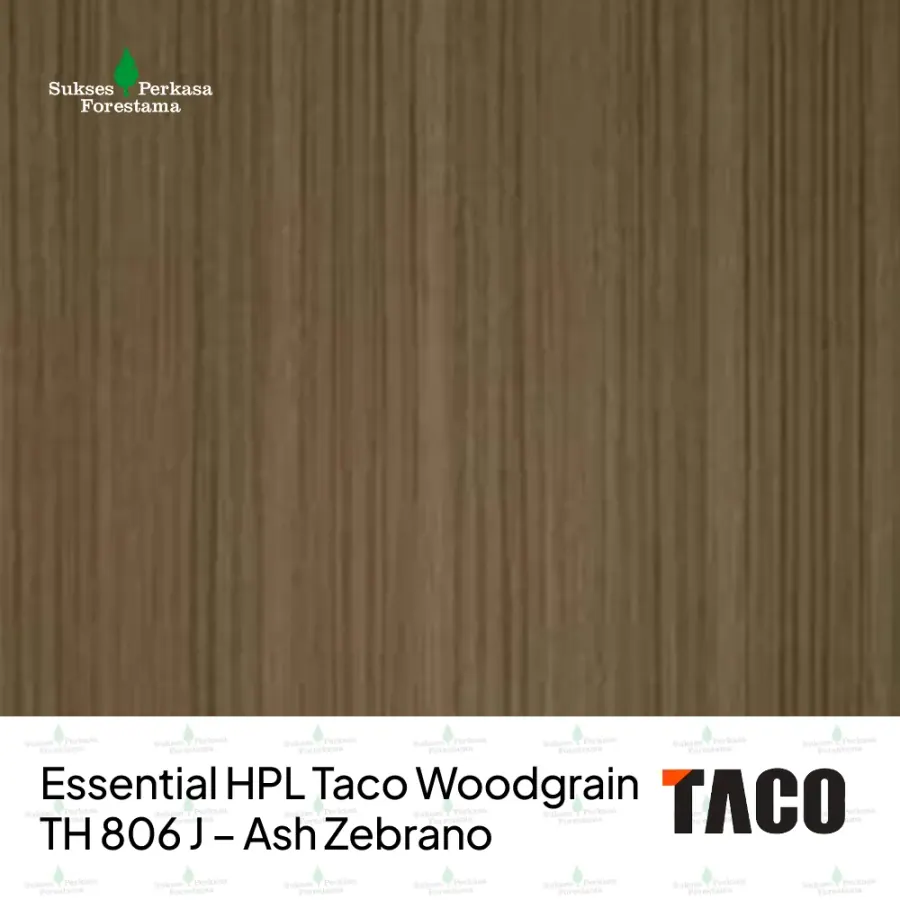 Essential HPL Taco Woodgrain TH 806 J – Ash Zebrano