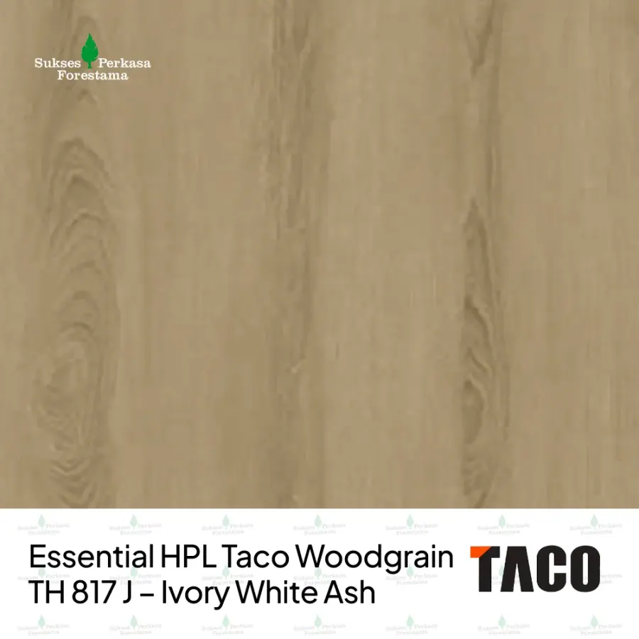 Essential HPL Taco Woodgrain TH 817 J – Ivory White Ash