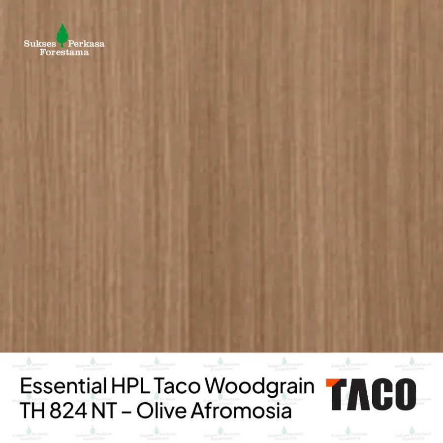 Essential HPL Taco Woodgrain TH 824 NT – Olive Afromosia