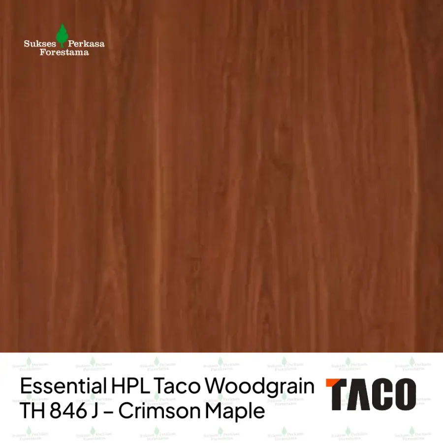 Essential HPL Taco Woodgrain TH 846 J – Crimson Maple