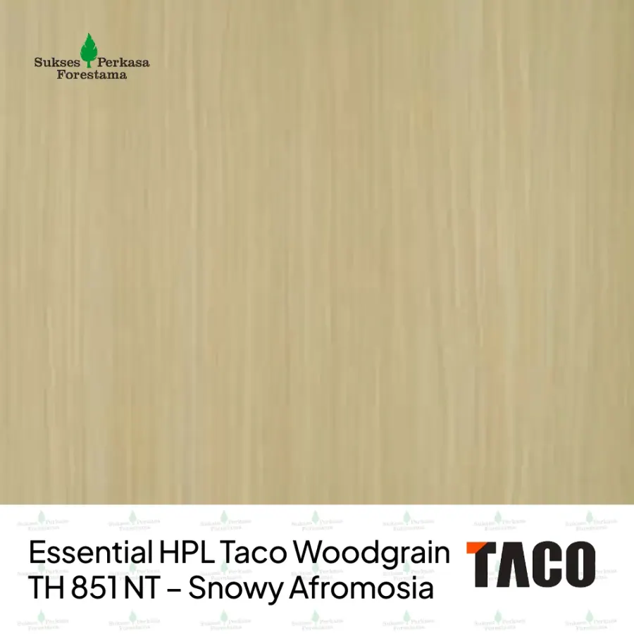 Essential HPL Taco Woodgrain TH 851 NT – Snowy Afromosia