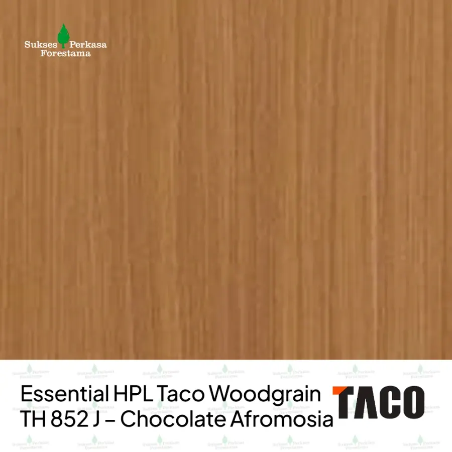 Essential HPL Taco Woodgrain TH 852 J – Chocolate Afromosia