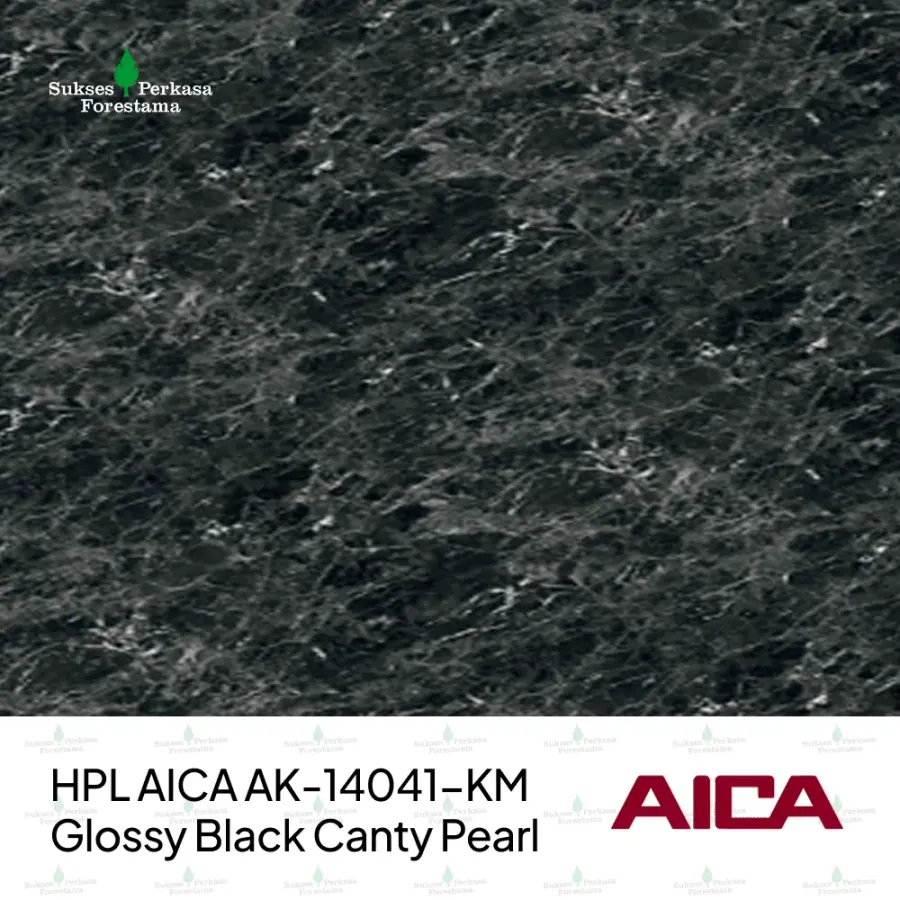 HPL AICA AK-14041-KM – Glossy Black Canty Pearl