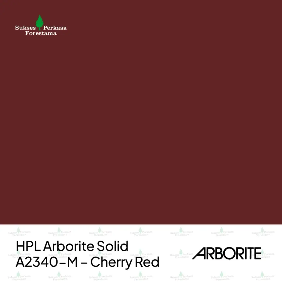 HPL Arborite Solid A2340-M – Cherry Red