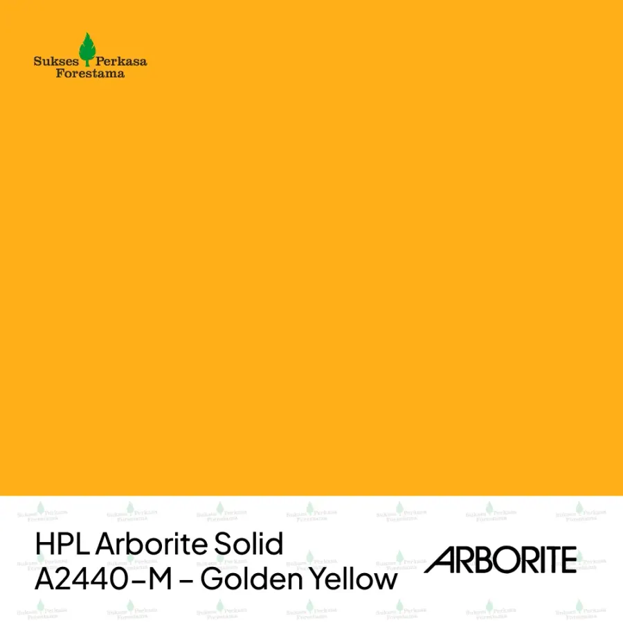 HPL Arborite Solid A2440-M – Golden Yellow