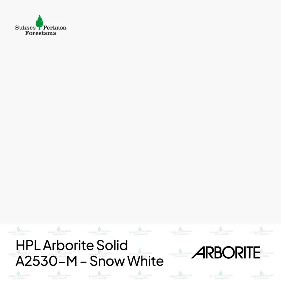 HPL Arborite Solid A2530-M – Snow White