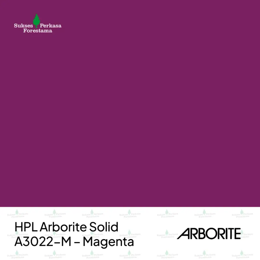 HPL Arborite Solid A3022-M – Magenta