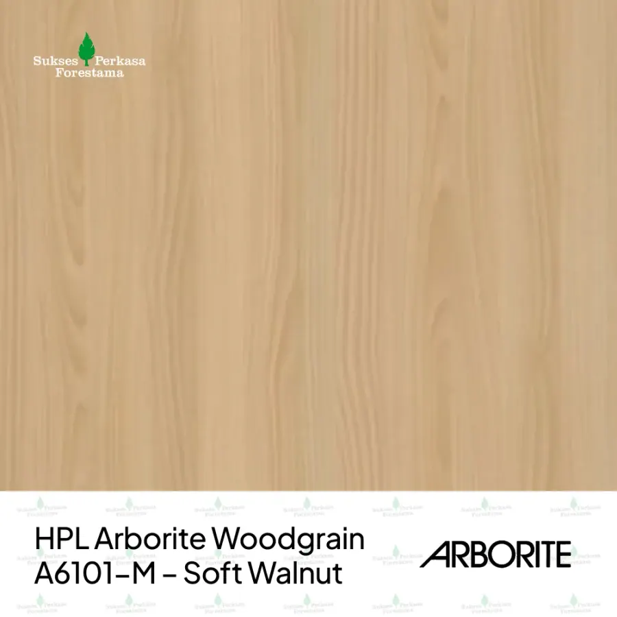 HPL Arborite Woodgrain A6101-M – Soft Walnut