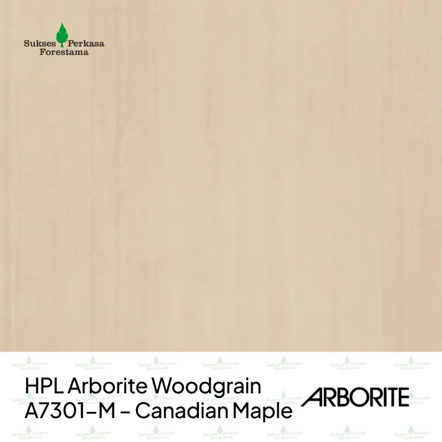 HPL Arborite Woodgrain A7301-M – Canadian Maple