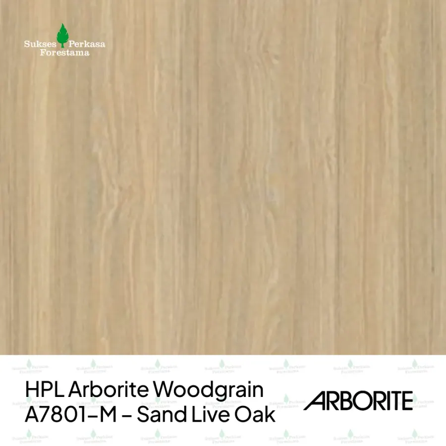 HPL Arborite Woodgrain A7801-M – Sand Live Oak