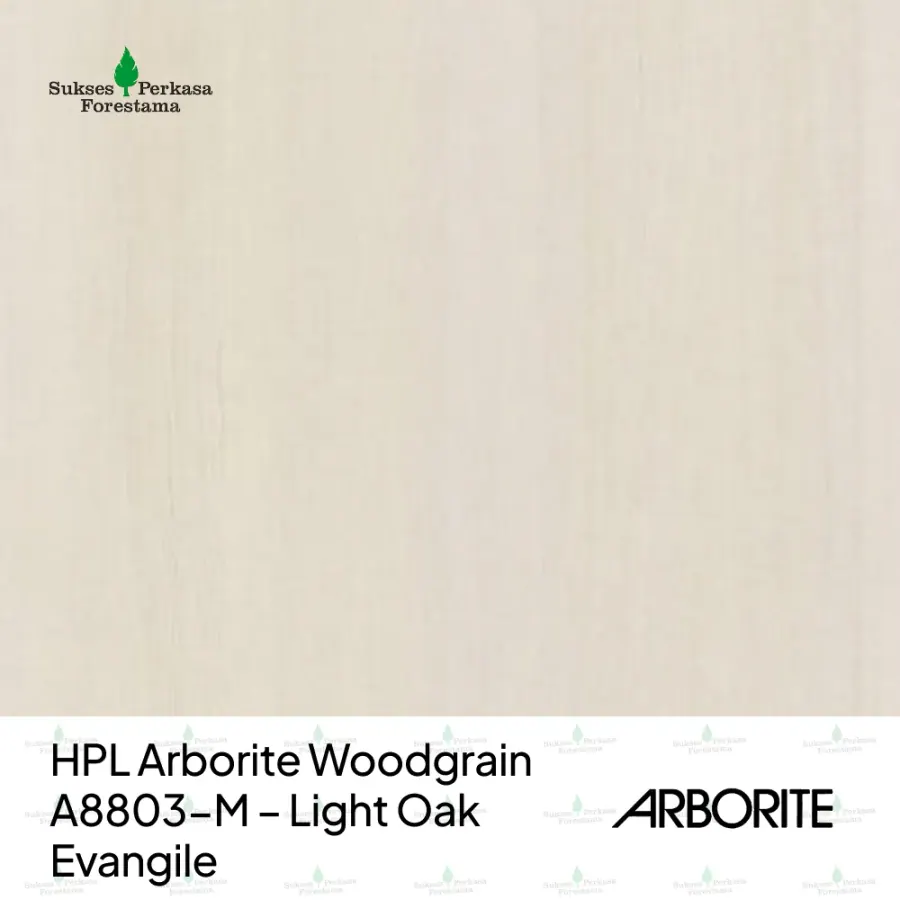 HPL Arborite Woodgrain A8803-M – Light Oak Evangile