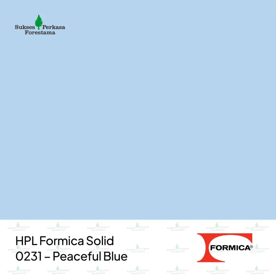 HPL Formica Solid 0231 – Peaceful Blue