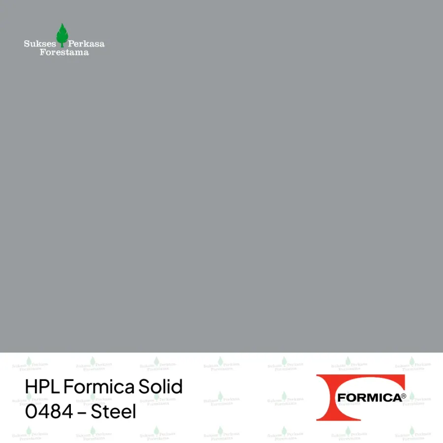 HPL Formica Solid 0484 – Steel