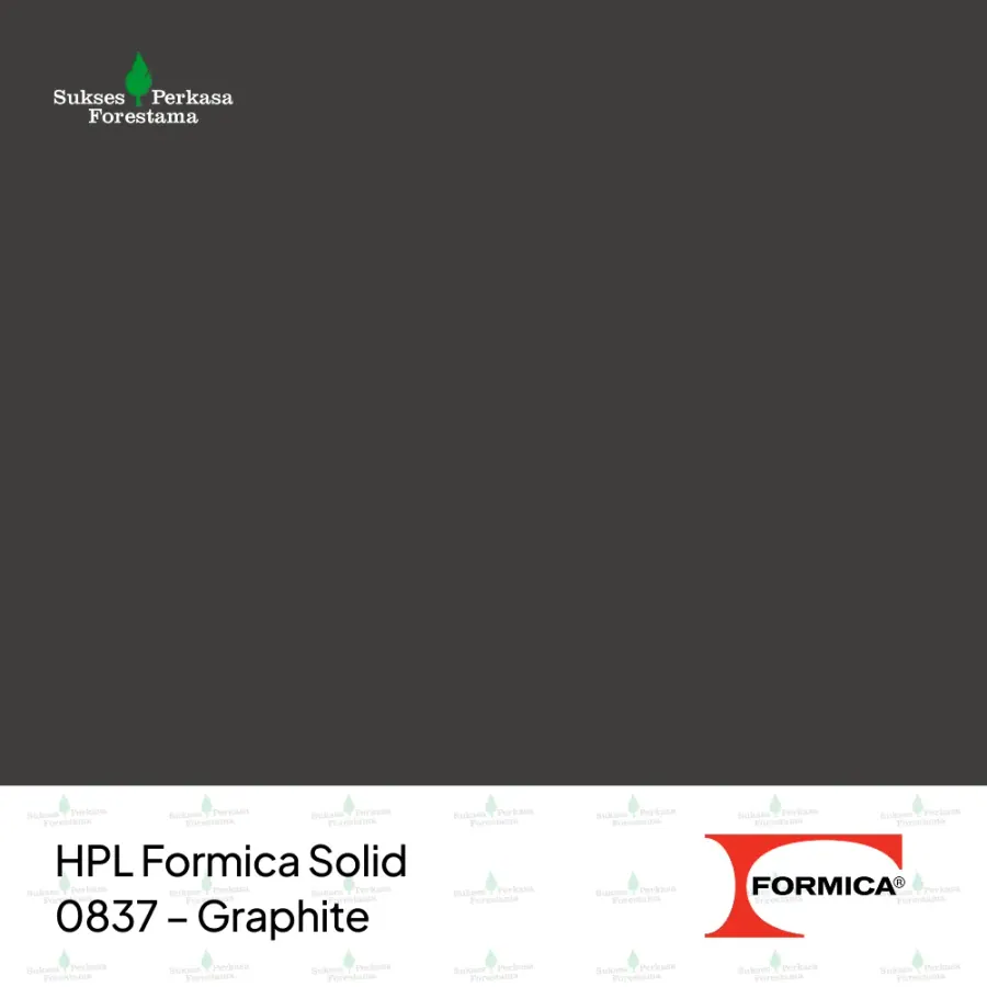 HPL Formica Solid 0837 – Graphite