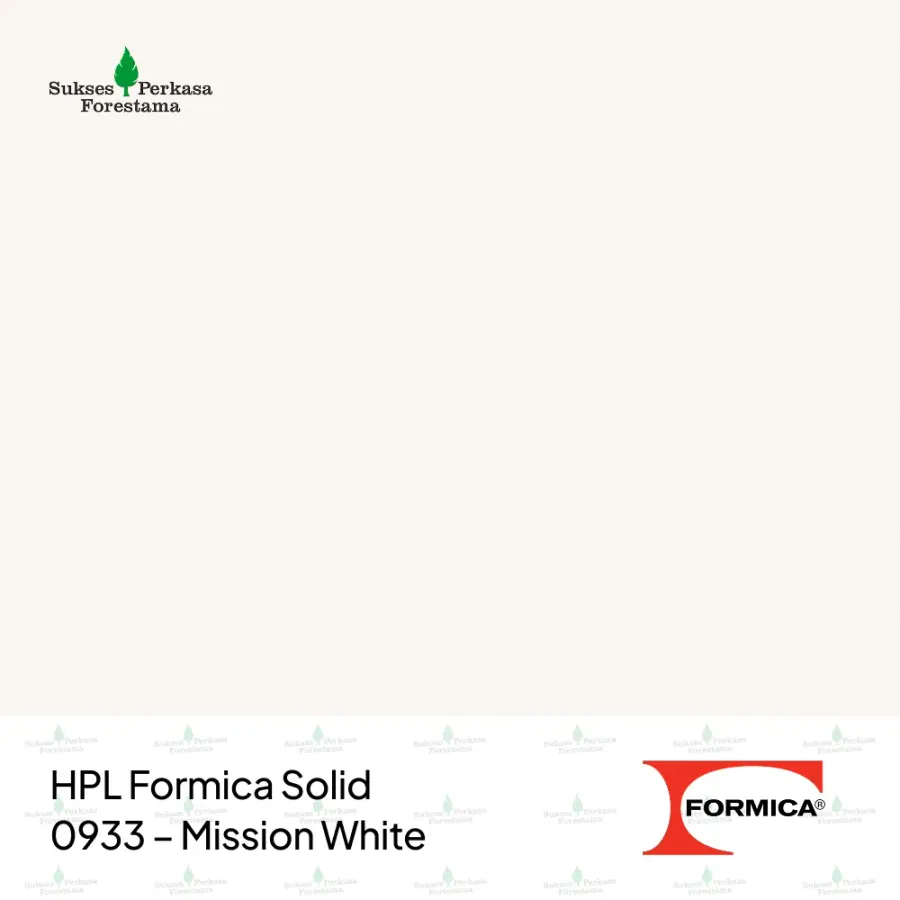 HPL Formica Solid 0933 – Mission White