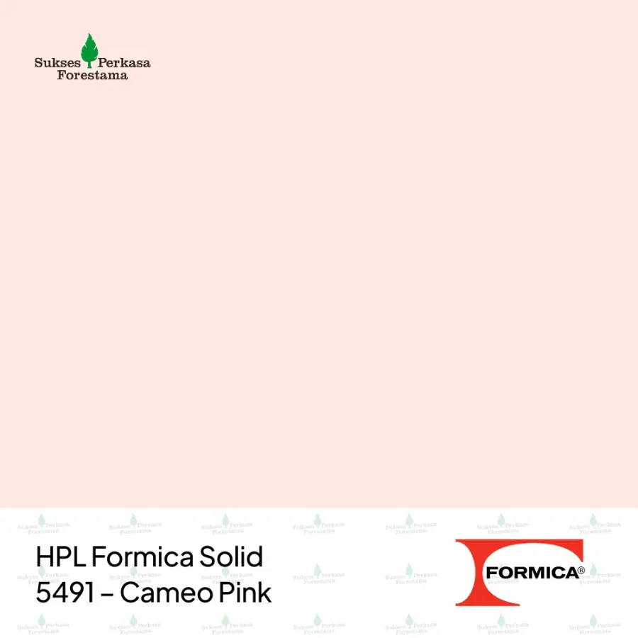 HPL Formica Solid 5491 – Cameo Pink
