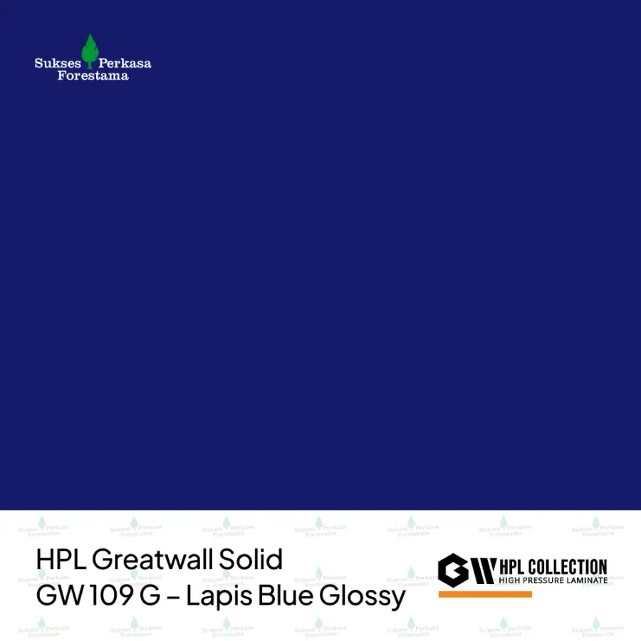 HPL Greatwall Solid GW 109 G – Lapis Blue Glossy