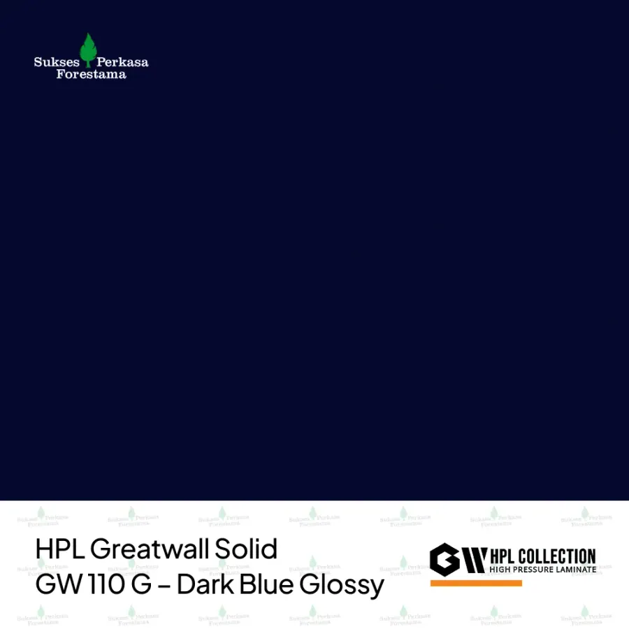 HPL Greatwall Solid GW 110 G – Dark Blue Glossy