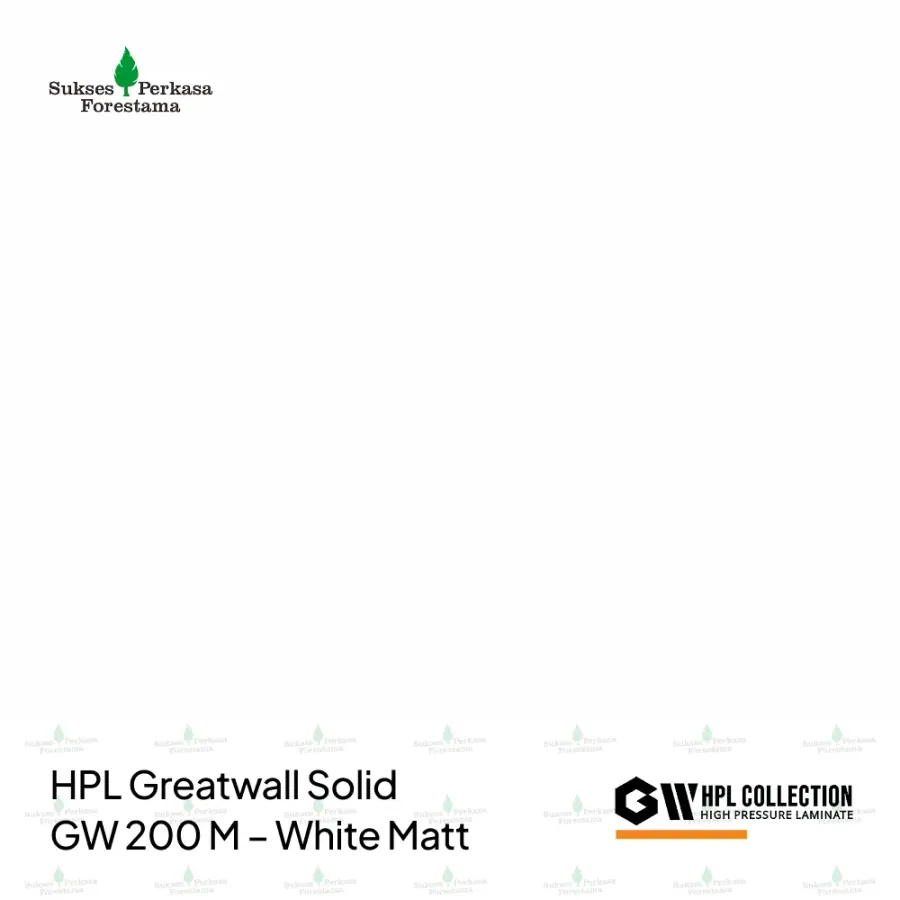 HPL Greatwall Solid GW 200 M – White Matt