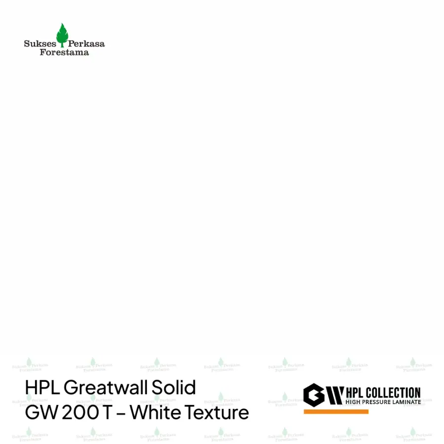 HPL Greatwall Solid GW 200 T – White Texture