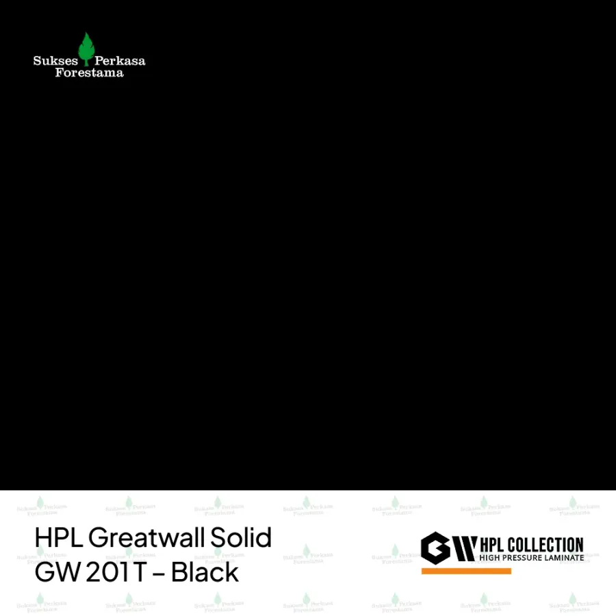HPL Greatwall Solid GW 201 T – Black