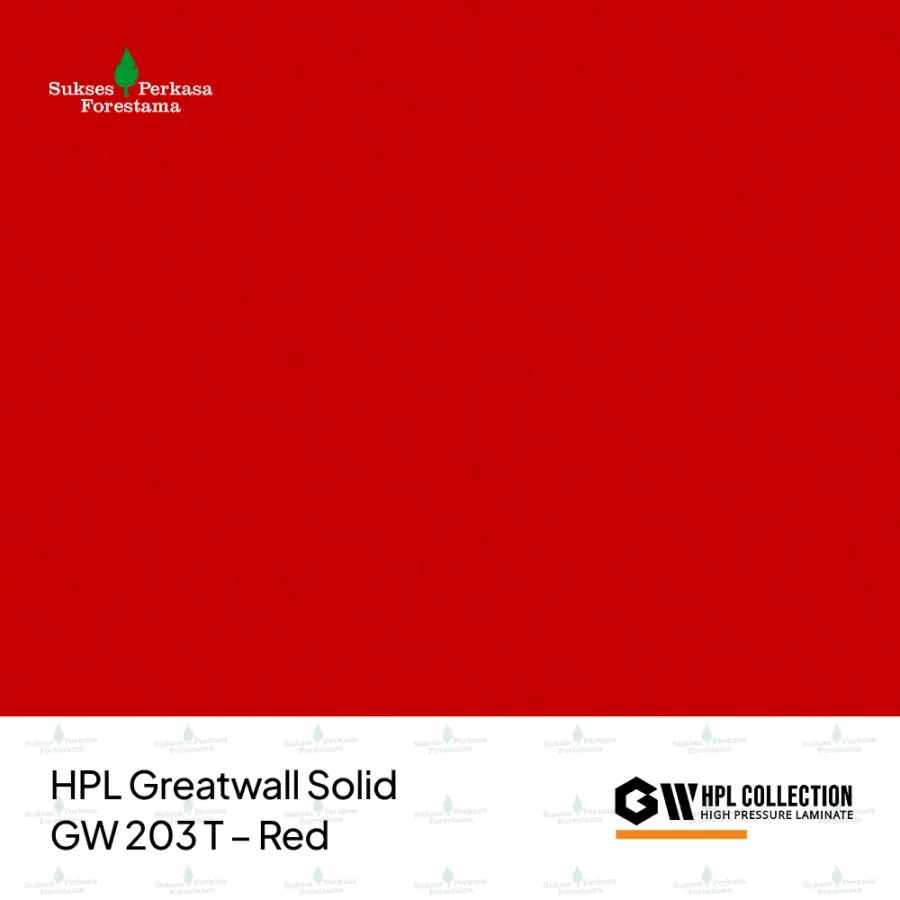 HPL Greatwall Solid GW 203 T – Red