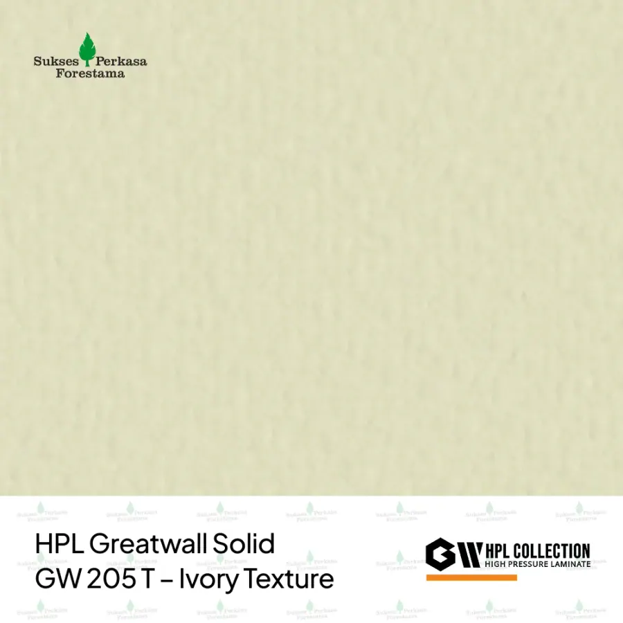 HPL Greatwall Solid GW 205 T – Ivory Texture