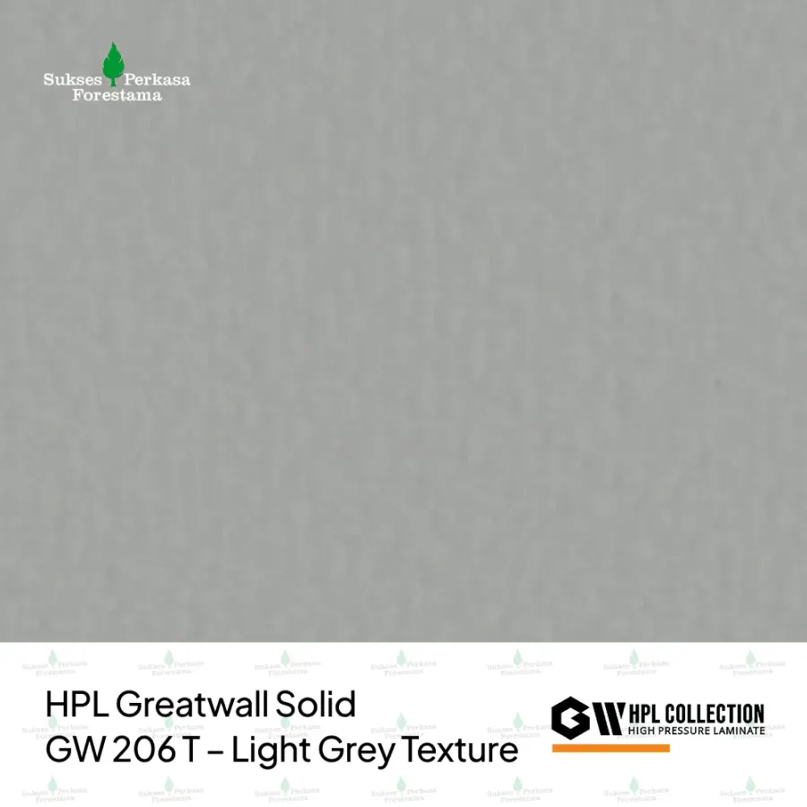 HPL Greatwall Solid GW 206 T – Light Grey Texture