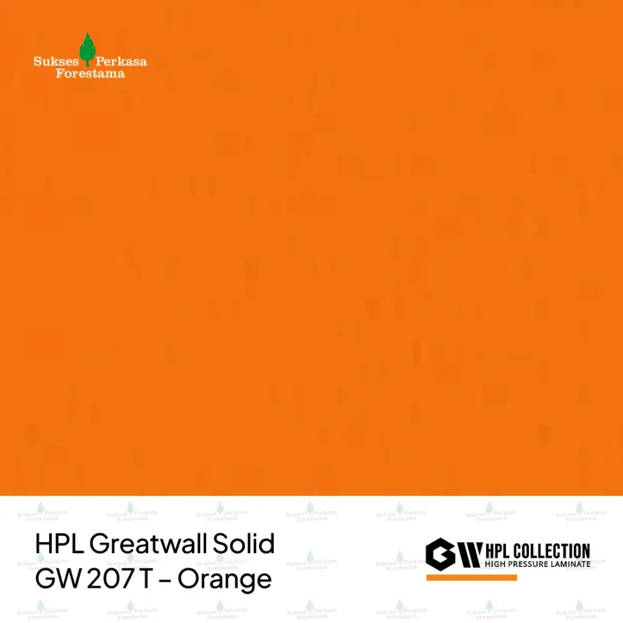 HPL Greatwall Solid GW 207 T – Orange