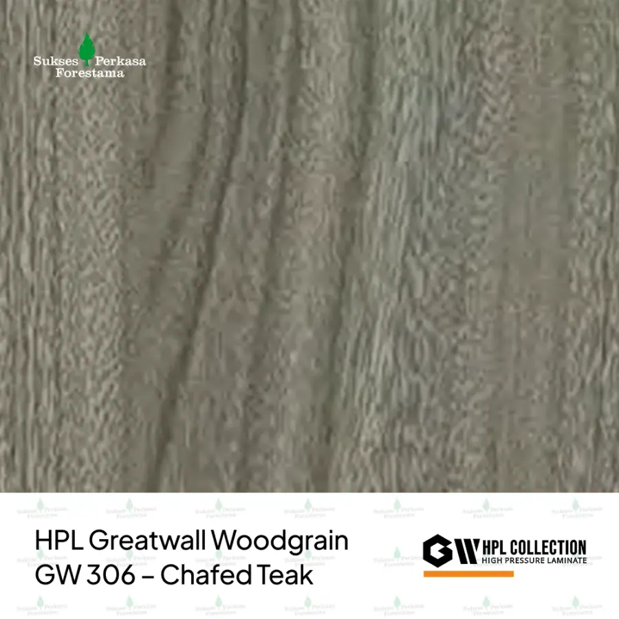 HPL Greatwall Woodgrain GW 306 – Chafed Teak