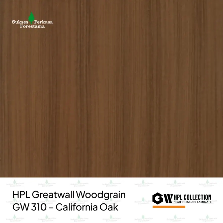 HPL Greatwall Woodgrain GW 310 – California Oak