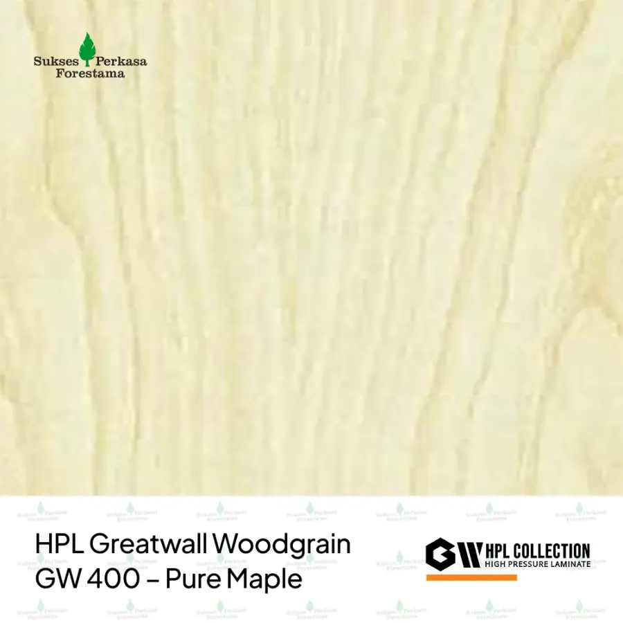 HPL Greatwall Woodgrain GW 400 – Pure Maple